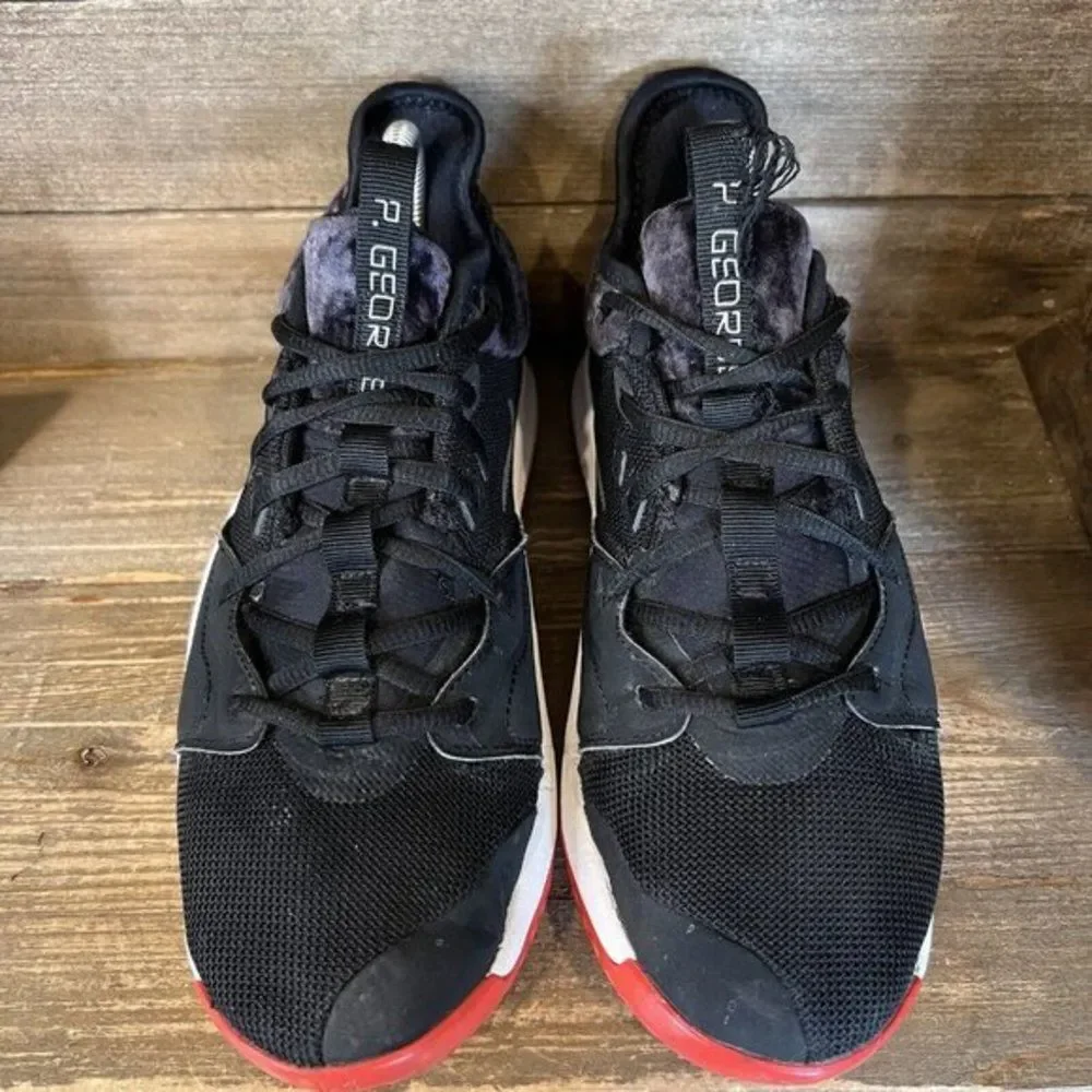 Childrens Big Kids Nike PG 3 Velour Bred Athletic‎ Basketball Shoes Size 5.5 Y